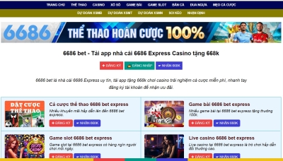 Cá cược thể thao và chơi game đổi thưởng hấp dẫn cùng 6686 Express
